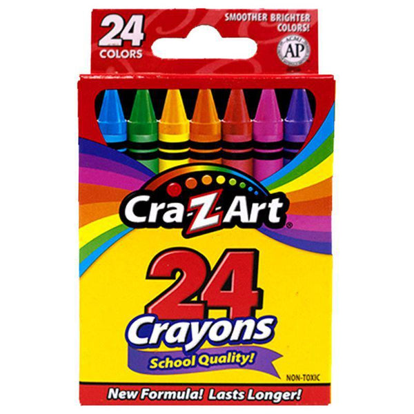 CraZart Crayons Peggable Box - 24 pcs - ZRAFH