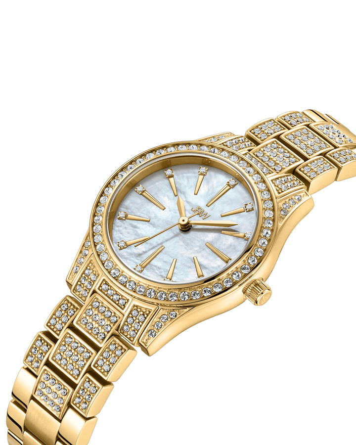 JBW Cristal Spectra 0.06 ctw Diamond Women's Watch - Gold - J6392A - Zrafh.com - Your Destination for Baby & Mother Needs in Saudi Arabia