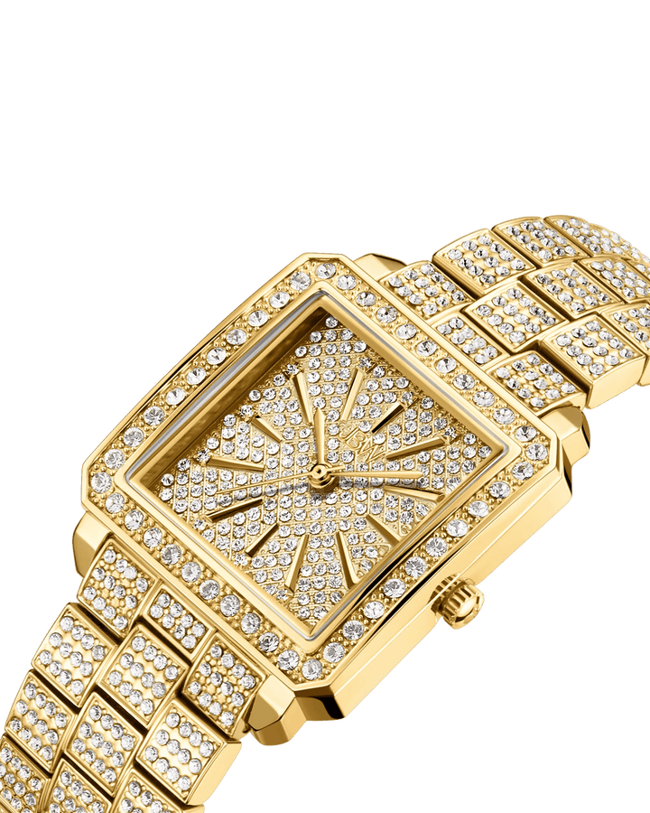 JBW Cristal 0.12 Diamonds 18K Gold-Plated Stainless Steel Women's Watch - J6386A - Zrafh.com - Your Destination for Baby & Mother Needs in Saudi Arabia