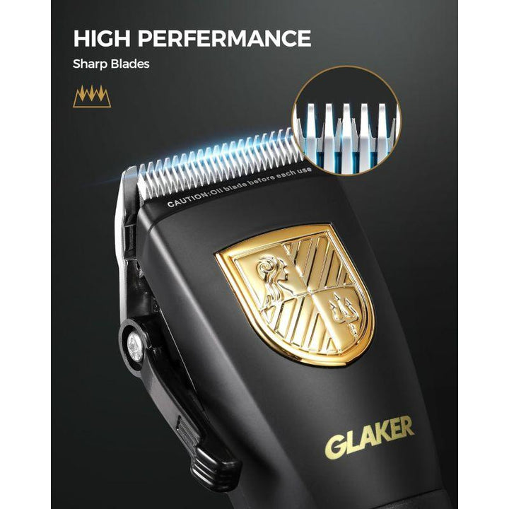 Glaker Hair Clipper Wireless - Black - 6026+1019 - Zrafh.com - Your Destination for Baby & Mother Needs in Saudi Arabia