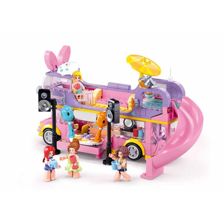 Sluban Music RV Bus Building And Construction Toys Set - 412 Pieces - Zrafh.com - Your Destination for Baby & Mother Needs in Saudi Arabia