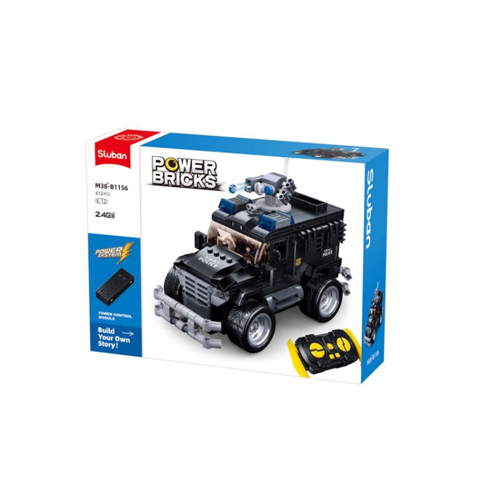 Sluban Tiger Assault Vehicle + Remote Control Building And Construction Toys Set - 412 Pieces - Zrafh.com - Your Destination for Baby & Mother Needs in Saudi Arabia