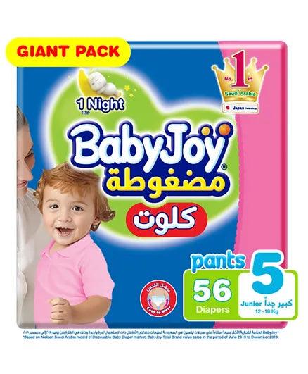 Babyjoy Unisex Culotte Mega #5 Junior Size - 56 Sheets - ZRAFH