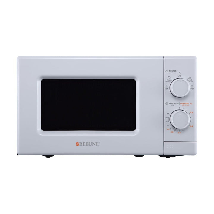 Rebune Electric Microwave Capacity 20 Liters Power 700W - White - RE- 10- 038 - Zrafh.com - Your Destination for Baby & Mother Needs in Saudi Arabia