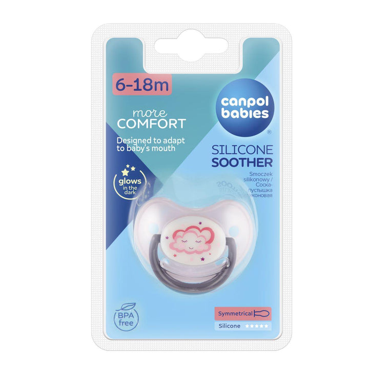 Canpol Orthodontic silicone Dream Night soother 6-18m 22/502 - ZRAFH