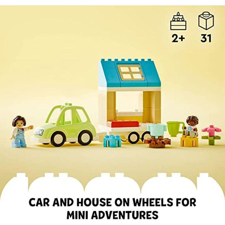Lego Duplo Family House on Wheels Toy Car - 31 Pieces - LEGO-6426533 - Zrafh.com - Your Destination for Baby & Mother Needs in Saudi Arabia