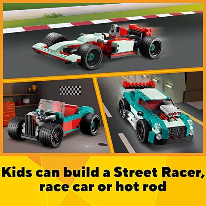 Lego Creator Street Racer 3in1 - 258 Pieces - 6371108 - Zrafh.com - Your Destination for Baby & Mother Needs in Saudi Arabia