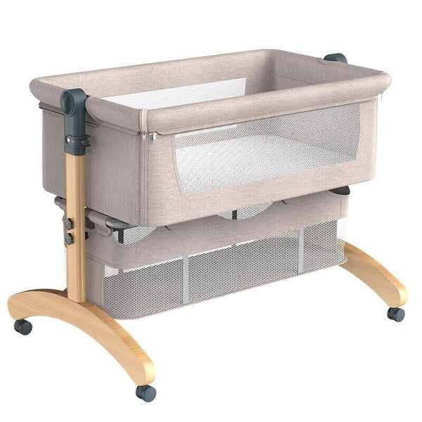 Dreeba Linen Fabric Baby Crib - WBB-602 - ZRAFH