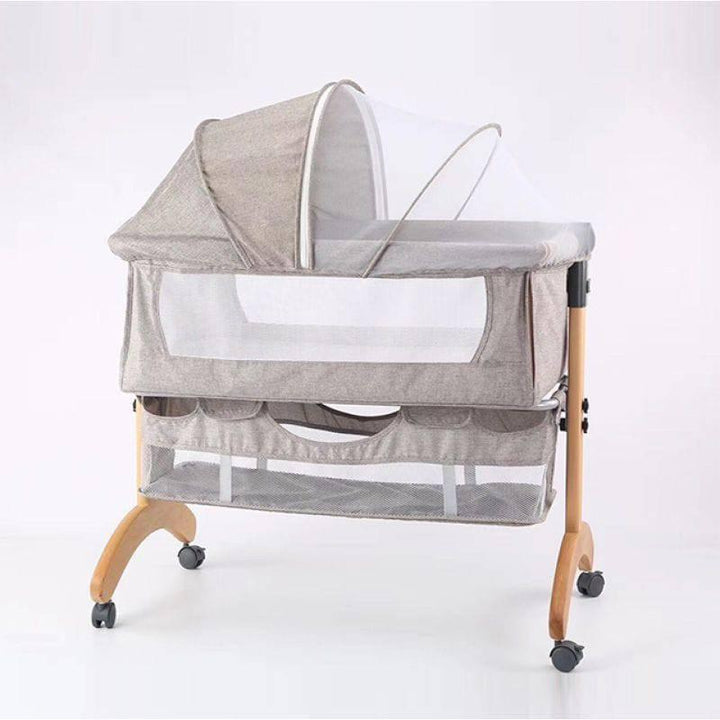 Dreeba Linen Fabric Baby Crib - WBB-602 - ZRAFH