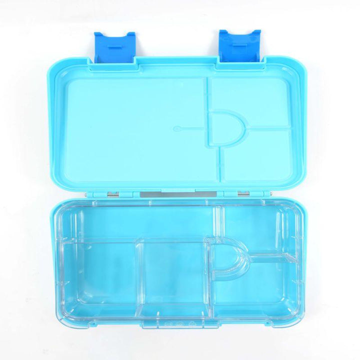 Luqu Bento Lunch Box - 6 Compartments - Blue - Zrafh.com - Your Destination for Baby & Mother Needs in Saudi Arabia