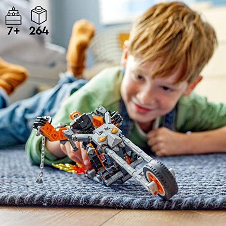 Lego Marvel Ghost Rider Mech & Bike Buildable Toy Set - 264 Pieces - LEGO-6427723 - Zrafh.com - Your Destination for Baby & Mother Needs in Saudi Arabia