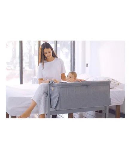 Ulusal Natural Wood Rocking Bedside Crib - Zrafh.com - Your Destination for Baby & Mother Needs in Saudi Arabia