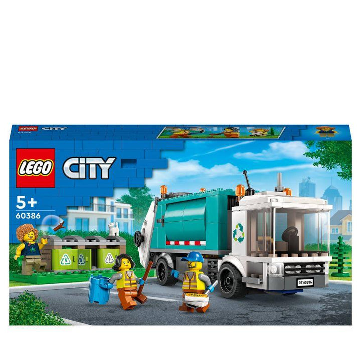 Lego City Great Vehicles 60386 Recycling Truck Playset - 261 Pieces - Zrafh.com - Your Destination for Baby & Mother Needs in Saudi Arabia