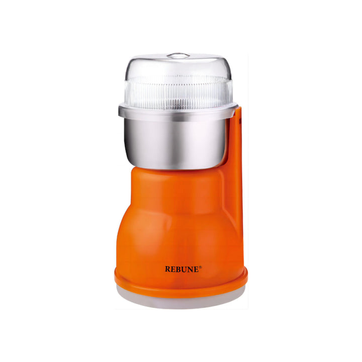 Rebune Electric Coffee & Spice Grinder 150g 300W - Orange - RE- 2- 156 - Zrafh.com - Your Destination for Baby & Mother Needs in Saudi Arabia