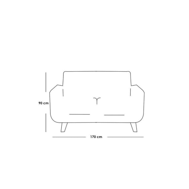 Alhome Sofa 170x90x90 cm - Grey - AL-2178 - Zrafh.com - Your Destination for Baby & Mother Needs in Saudi Arabia