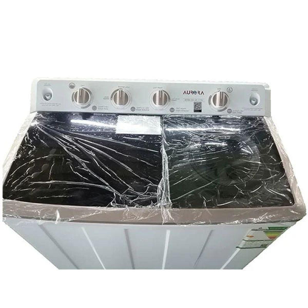 Aurora Twin Tub Washing Machine - 10 kg - White - AR-11TTH - Zrafh.com - Your Destination for Baby & Mother Needs in Saudi Arabia