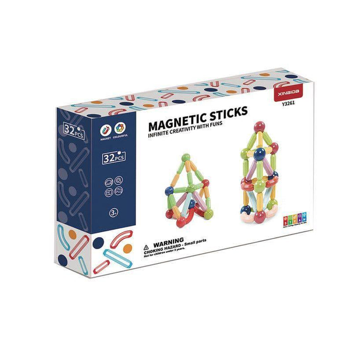 Family Center Kids Magnetic Ball & Rod Sticks Building Blocks - 32 Pieces - 22-2313688 - ZRAFH