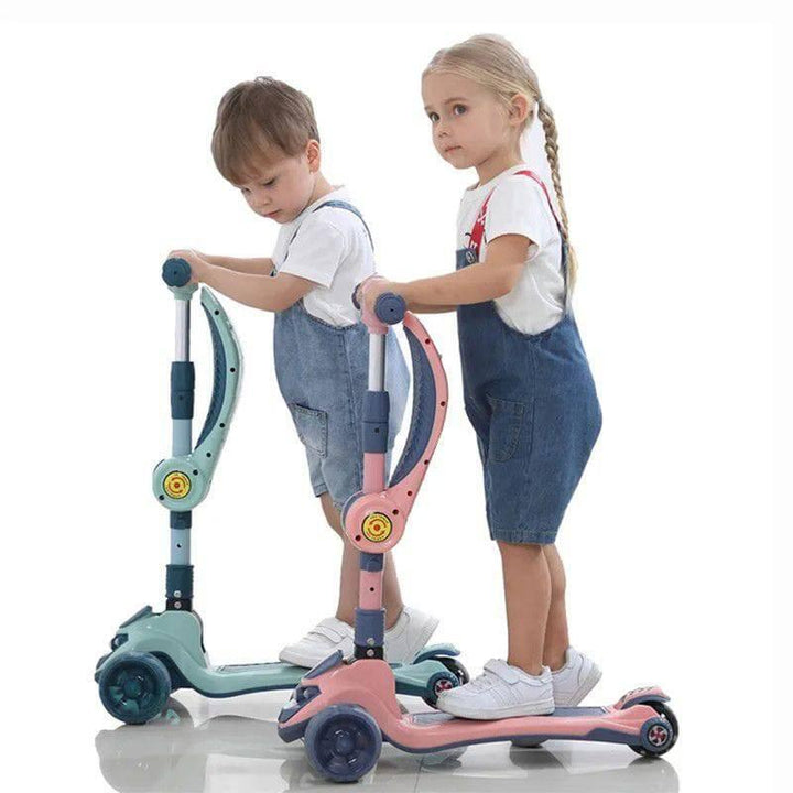 Family Center Children's Scooter 3-in-one - Blue - 52×31x72CM - 13-M3-99B - ZRAFH