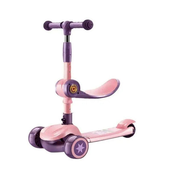 Family Center Children's Scooter 3-in-one - Pink - 52×31x72CM - 13-M3-82P - ZRAFH