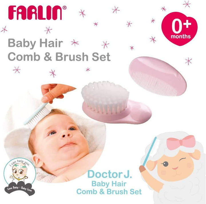 Farlin Comb & Brush Set Pink_BF-150A P - ZRAFH