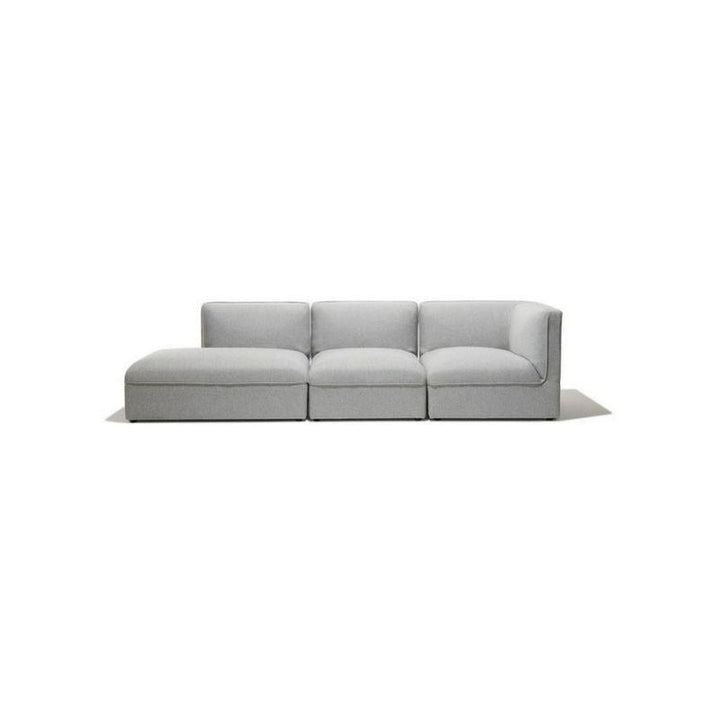 Alhome Swedish Wood and Linen 3 Seaters Sofa - Grey - AL-832 - Zrafh.com - Your Destination for Baby & Mother Needs in Saudi Arabia