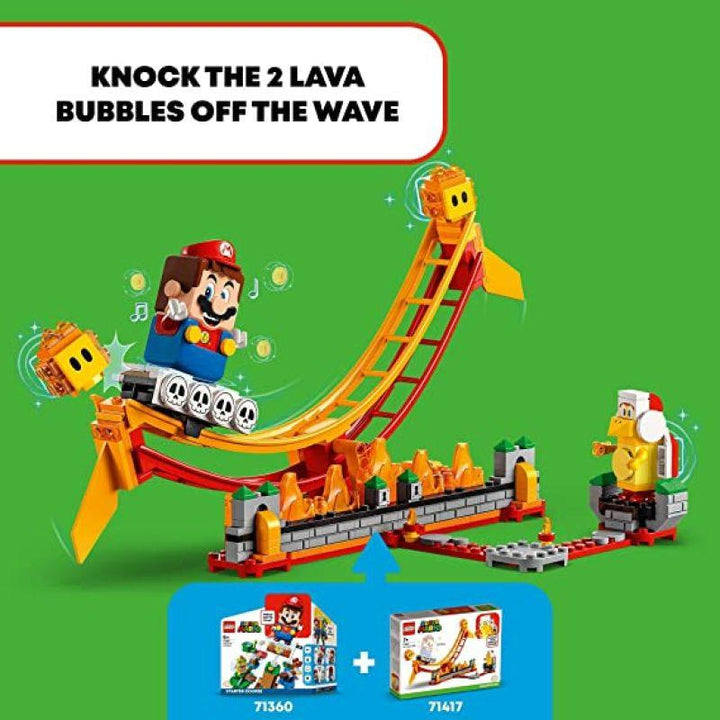 Lego Super Mario Lava Wave Ride Expansion Set - 218 Pieces - LEGO-6420687 - Zrafh.com - Your Destination for Baby & Mother Needs in Saudi Arabia