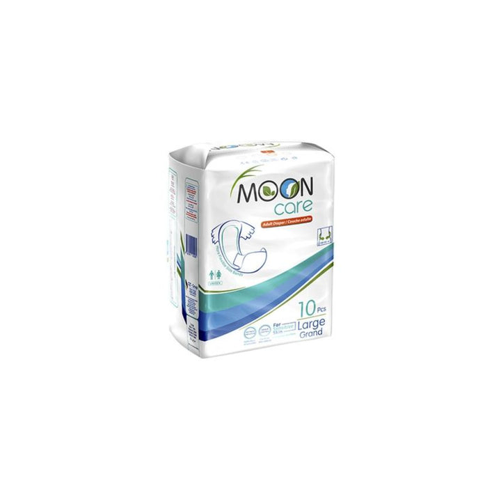 Mooncare Adult Diapers - Large - 10 Pieces - Zrafh.com - Your Destination for Baby & Mother Needs in Saudi Arabia