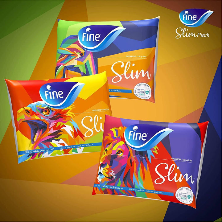 Fine Facial tissue soft pack 60 sheets X 2 Ply- Easy pack sterilized tissues for germ protection - ZRAFH