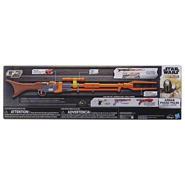 NERF Star Wars Amban Phase-Pulse Blaster, The Mandalorian, Scope, 10 Official Elite Darts, Breech Load, 50.25 Inches Long - ZRAFH