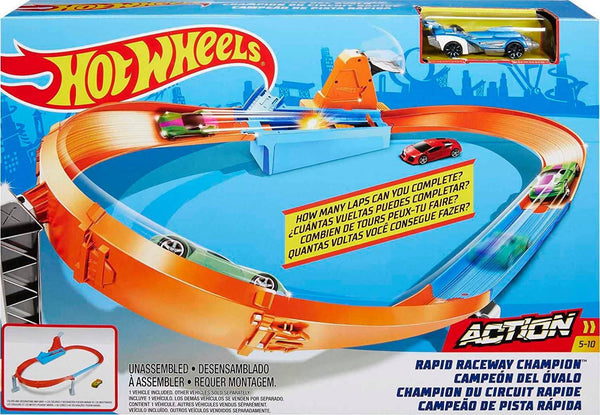 Hot Wheels - Shark Porto Showdown - Circuit de course Hot Wheels