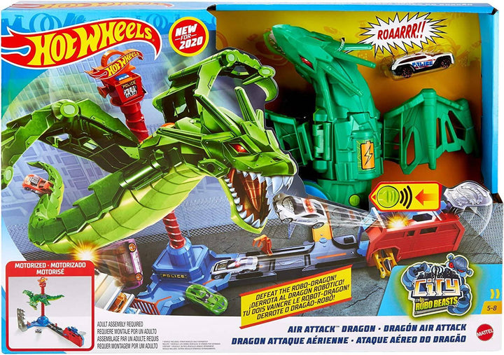 Hot Wheels City Air Attack Dragon Playset GJL13 - ZRAFH