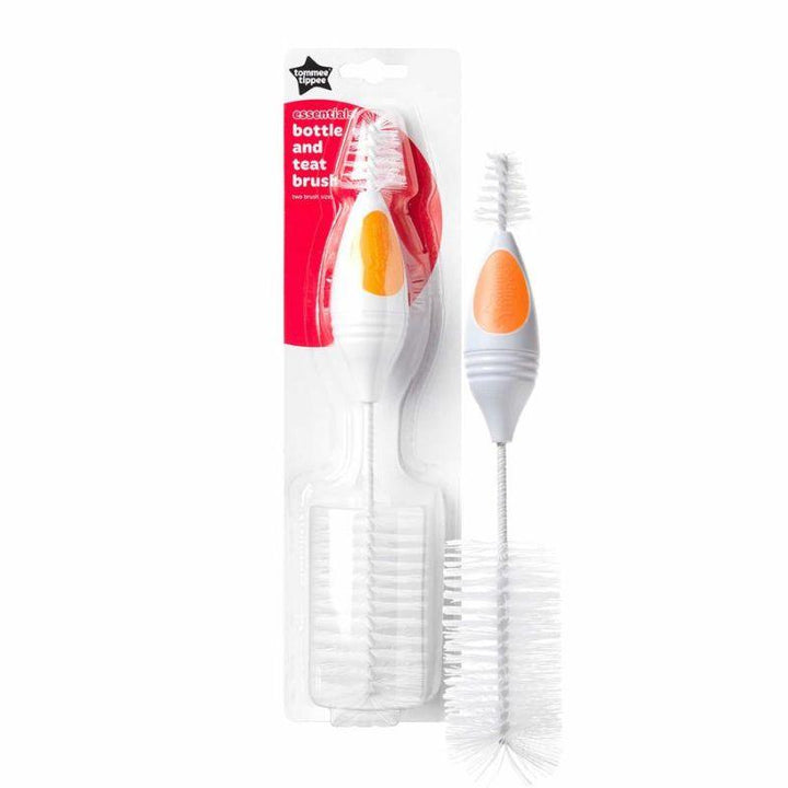 Tommee Tippee Essentials Bottle and Teat Brush - Orange - Zrafh.com - Your Destination for Baby & Mother Needs in Saudi Arabia