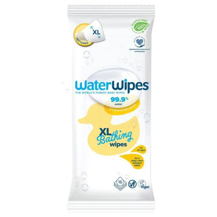Water Wipes Plastic Free XL Bathing Wipes For Toddlers And Babies Wipes 12 Pack - 192 Count - Zrafh.com - Your Destination for Baby & Mother Needs in Saudi Arabia
