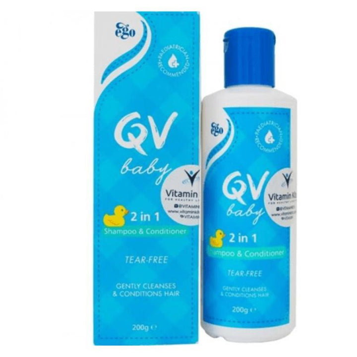 QV Baby Shampoo And Conditioner 2 In 1 - 200 g - Zrafh.com - Your Destination for Baby & Mother Needs in Saudi Arabia