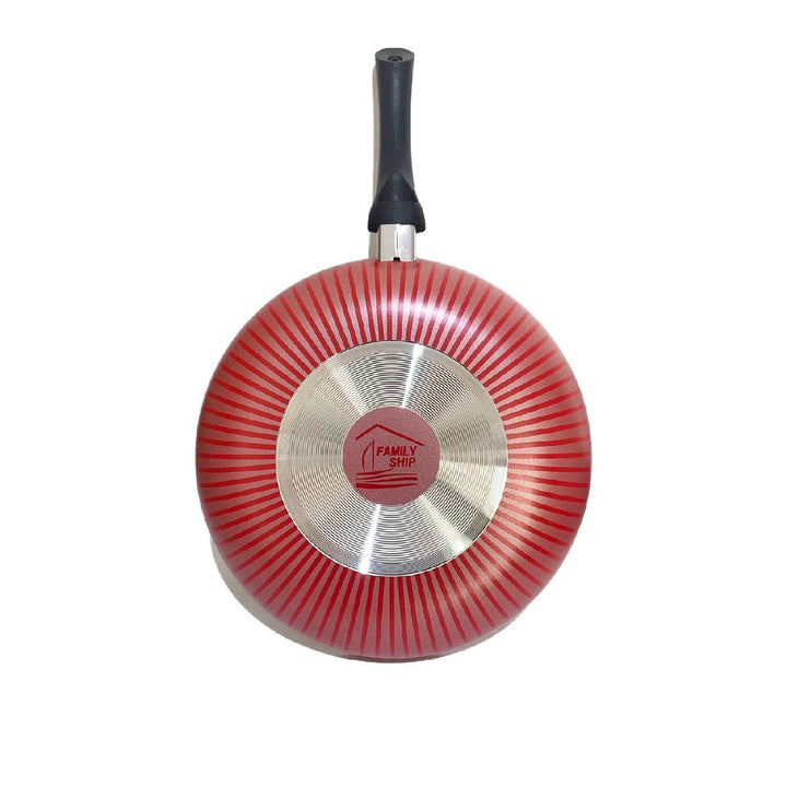 Family Ship Classic non-stick frying pan 30cm -Red / black - Zrafh.com - Your Destination for Baby & Mother Needs in Saudi Arabia