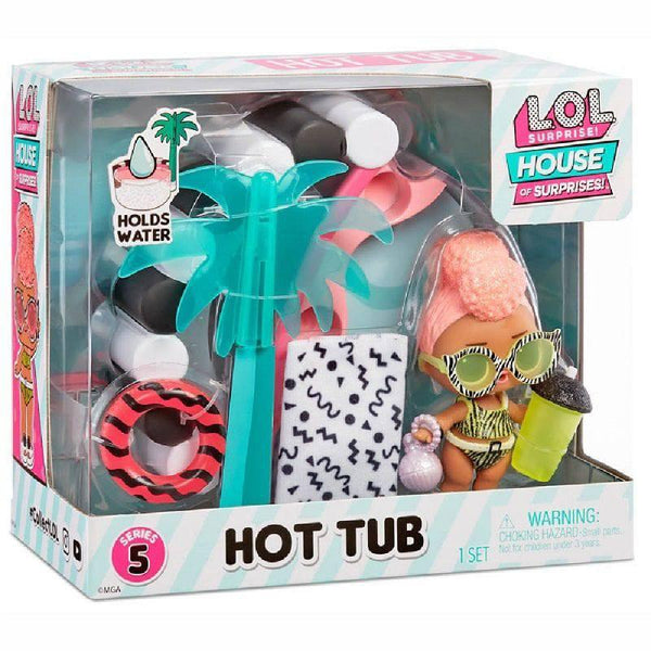 L.O.L. Surprise Furniture Playset with Doll - hot tub - ZRAFH