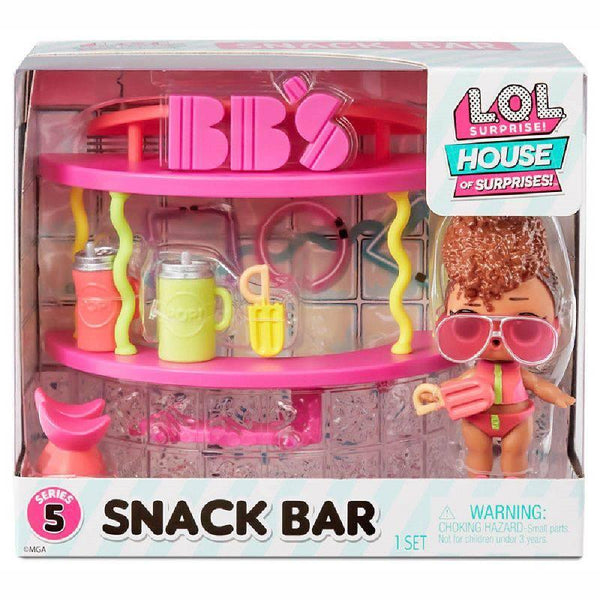 L.O.L. Surprise Furniture Playset with Doll - snack bar - ZRAFH