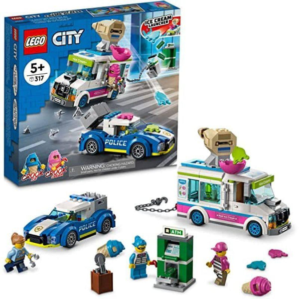 Lego City Ice Cream Truck Police Chase Toy set - 317 Pieces - 6379601 - ZRAFH