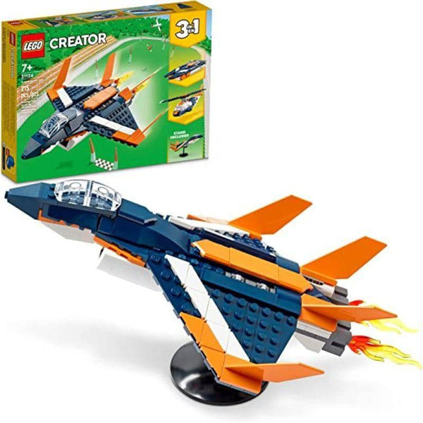 Lego Creator 3in1 Supersonic Jet Plane to Helicopter Set - 215 Pieces - 6371106 - ZRAFH