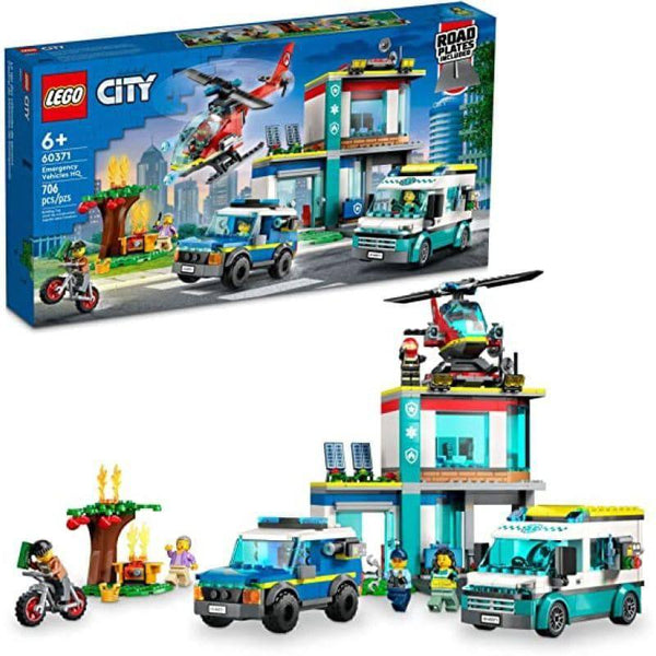 Lego City Emergency Vehicles HQ Toy - 706 Pieces - LEGO-6425826 - ZRAFH