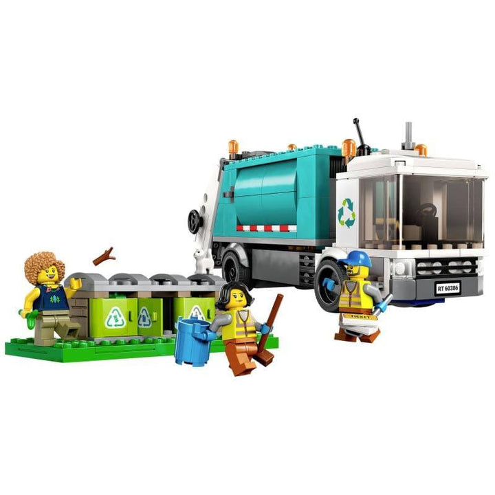 LEGO City Great Vehicles 60386 Recycling Truck Playset - 261 Pieces - ZRAFH