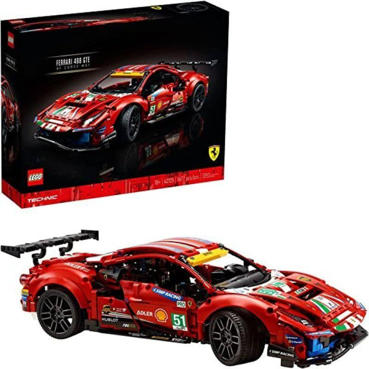 Lego Technic Ferrari 488 Gte "af Corse #51" Car Set - Red - 6332759 - ZRAFH