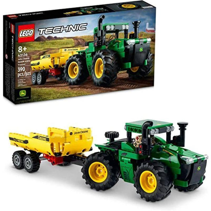 Lego Technic John Deere 4WD Tractor Toy with Trailer - 390 Pieces - 6379482 - ZRAFH