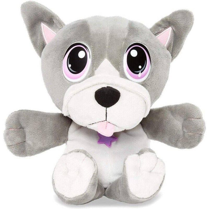 Little Tikes Rescue Tales Cuddly Pup Frenchie Soft Plush Pet Toy - Grey - ZRAFH