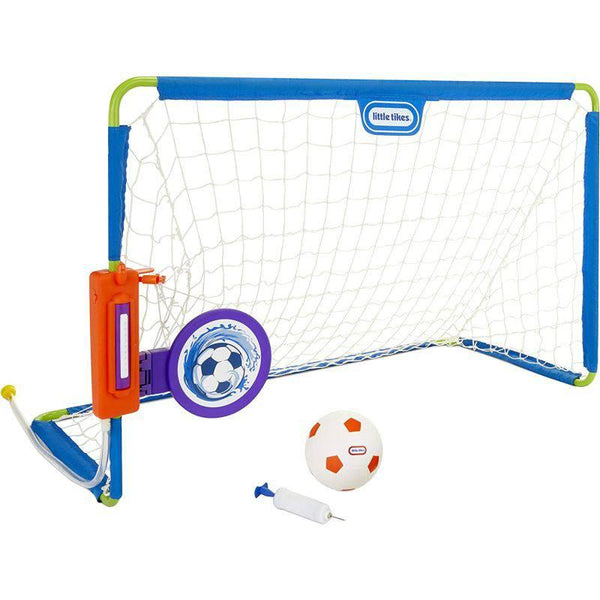 Little Tikes 2-in-1 Water Soccer/Football Sports Game with Net, Ball & Pump - Multicolor - ZRAFH