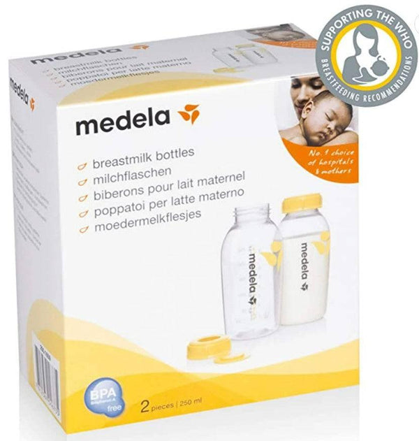 Medela 250ml Breast Milk Bottles Pack of 2 008.0075 - ZRAFH