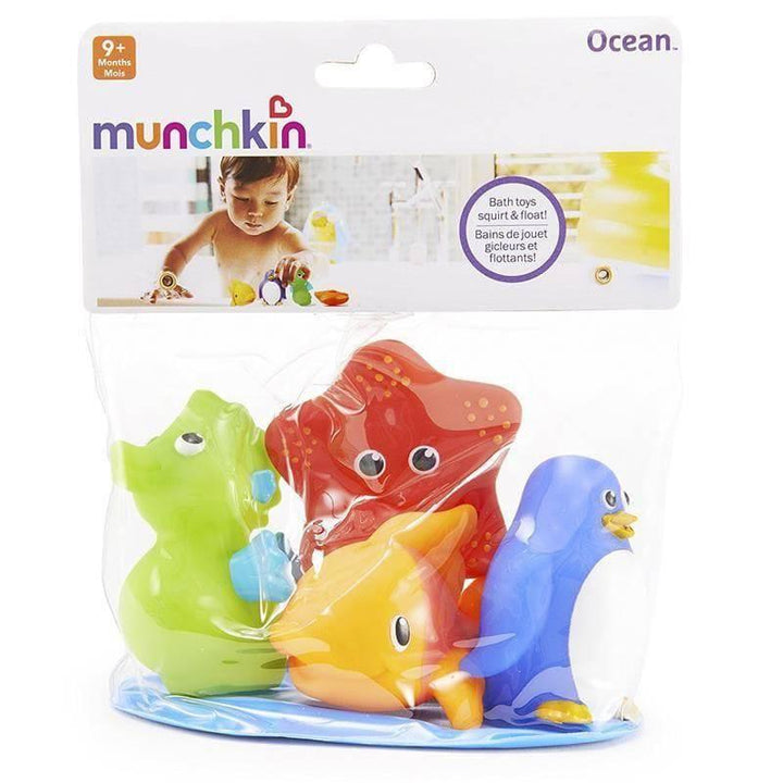 Munchkin Baby Bath Toy - Pack 4 Pieces - ZRAFH