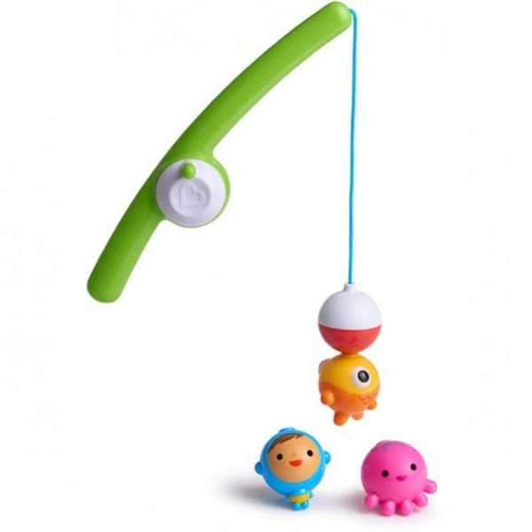 Munchkin Magnetic Fun Fisherman Bath Toy - 4 Pieces - Multicolor - ZRAFH