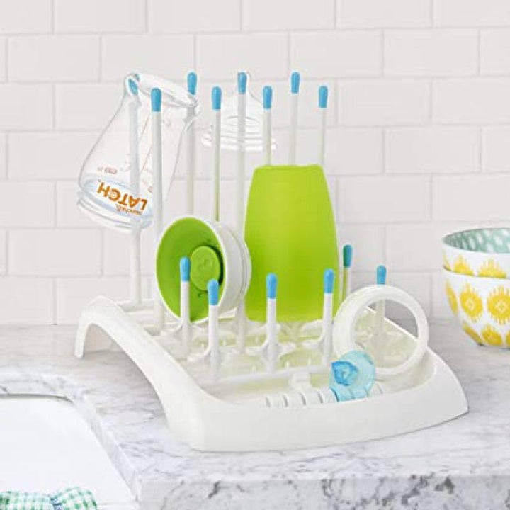 Munchkin Fold Cup and Bottle Drying Rack - Blue - ZRAFH