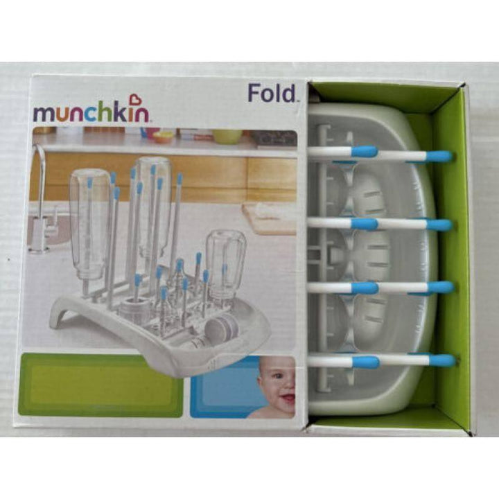Munchkin Fold Cup and Bottle Drying Rack - Blue - ZRAFH